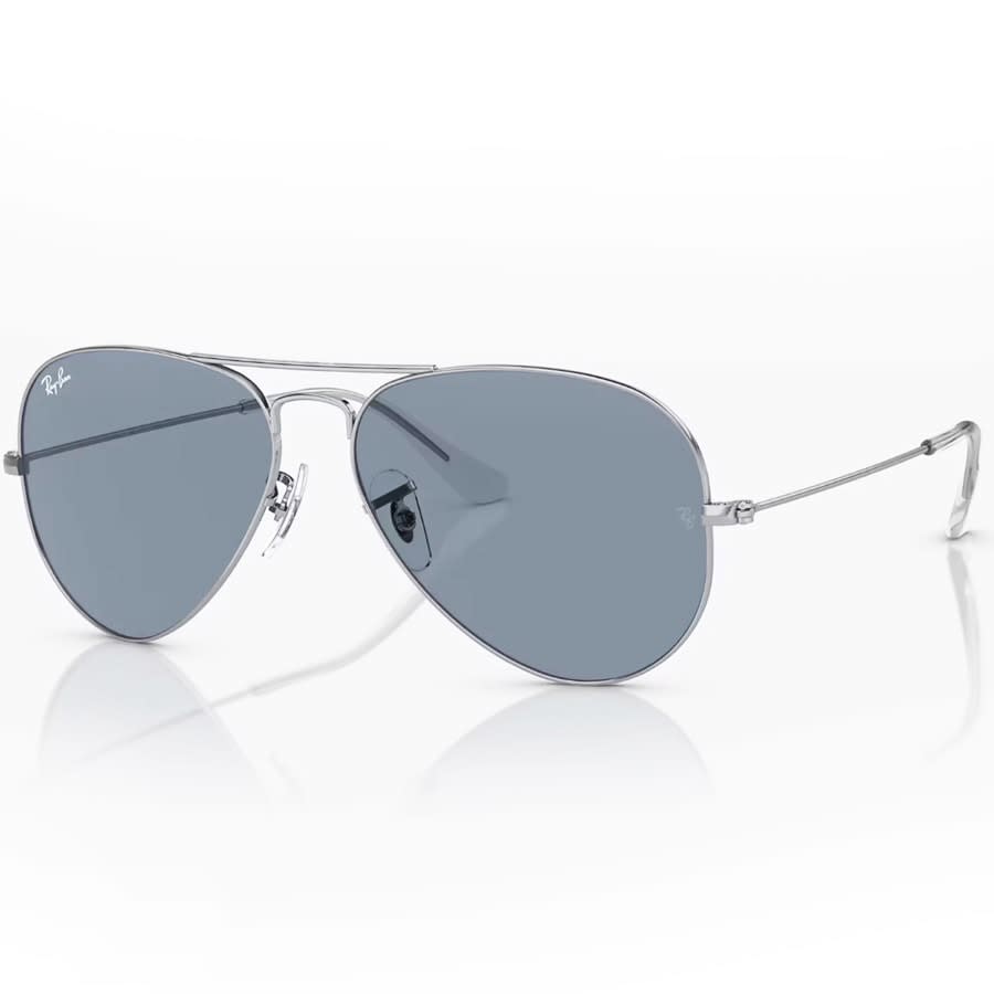 Ray Ban 5612 Aviator Sunglasses Silver | Mainline Menswear us